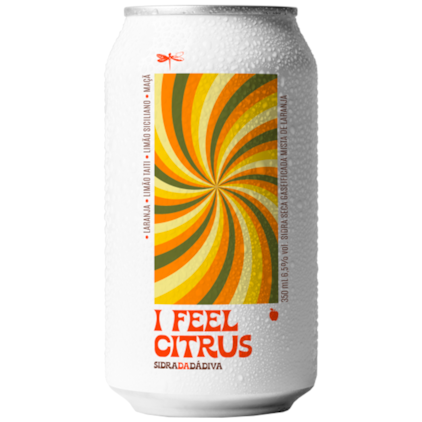 Sidra Dádiva I Fell Citrus Lata 350ml Imagem de Sidra Dádiva I Fell Citrus Lata 350ml