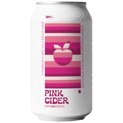 Sidra Dádiva Pink Cider Lata 350ml Imagem de Sidra Dádiva Pink Cider Lata 350ml