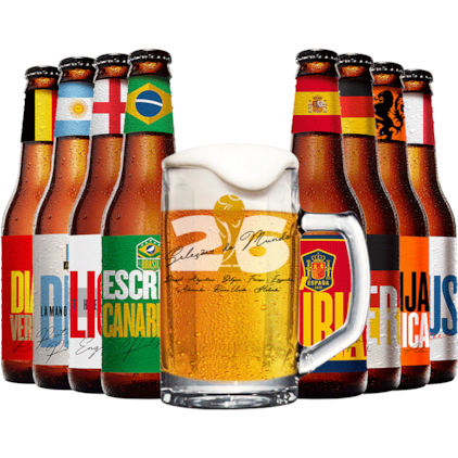 Imagem de Super Kit Temático Seleções do Mundo - Compre 8 Cervejas e Leve Caneca Grátis (Pré- Venda)
