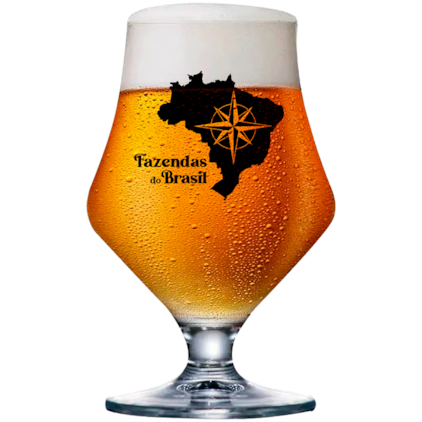 Taça de Cerveja Fazendas do Brasil 410ml Imagem de Taça de Cerveja Fazendas do Brasil 410ml