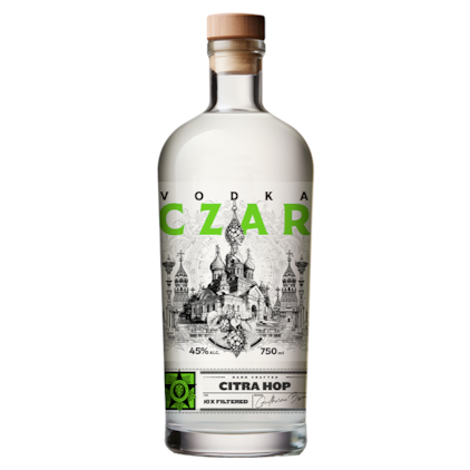 Vodka Czar Citra Hop Garrafa 750ml Imagem de Vodka Czar Citra Hop Garrafa 750ml